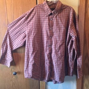 Men’s button up dress shirt.